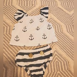 Girls baby girl sailor outfit. Size 3mo